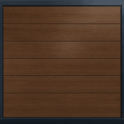 Puerta de Garage / Línea Central / Imitación Madera Oscura / 9x9 pies (2.74x2.74 m) / Aislada / Estilo Americano APDOOR-99B ACCESSPRO