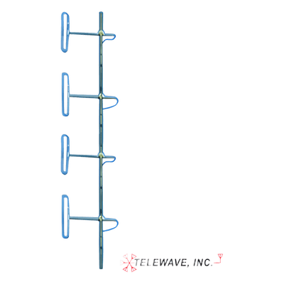 Antena Base VHF / 4 Dipolos / 138-174 MHz / Ganancia 6-9 dB / 16.2 x 3 ft / Resistencia Viento 281 km/h ANT-150D6-9 TELEWAVE, INC