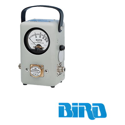 Wattmetro RF de Inserción / 100 mW a 10 kW / 450 kHz a 2160 MHz / Exactitud ±5% / VSWR 1.05 / 50 Ω BIRD-43 BIRD TECHNOLOGIES