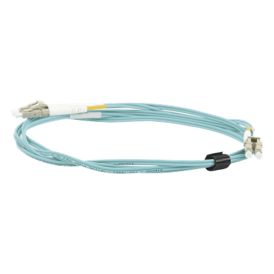 Jumper de Fibra Óptica / Multimodo 50/125 OM3 / LC-LC Duplex / OFNR / Aqua / 2 m (6.56 ft) FJ2-LCLC5L-02AQ SIEMON