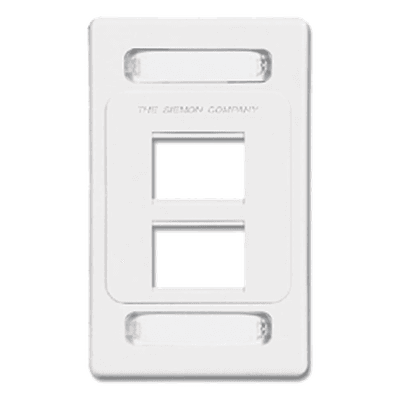 Placa de Pared Modular / 4 Salidas / MAX / Compatible Z-MAX Blindados / Color Blanco