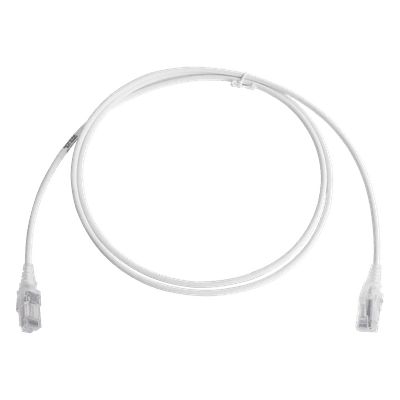 Patch Cord Cat6 UTP / CM/LS0H / 28AWG / 1.5m (5ft) / Blanco / Diámetro Reducido / Bulk MC6-05-02-28B SIEMON