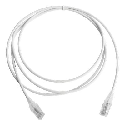 Patch Cord Cat6 UTP / 28AWG / 4.0mm / 7 Pies (2.1m) / CM-LS0H / Blanco / Bulk MC6-07-02-28B SIEMON