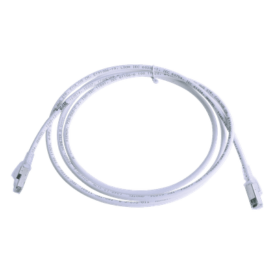 Patch Cord Cat6A S/FTP / 2.13 m (7 ft) / CM/LS0H / Blindaje S/FTP / PCB Interno / UL2043 / Blanco ZM6A-S07-02B SIEMON