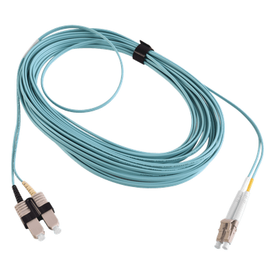 Jumper de Fibra Óptica / Multimodo 50/125 OM3 / LC-SC Duplex / OFNR / Aqua / 10 m (32.81 ft) FJ2-LCSC5L-10AQ SIEMON