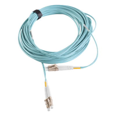 Jumper de Fibra Óptica / Multimodo OM3 50/125 µm / LC-LC Duplex / OFNR / 15 m (49.21 ft) / Aqua FJ2-LCLC5L-15AQ SIEMON