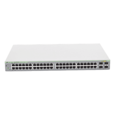 Switch WebSmart / 48 puertos Gigabit / 4 SFP Combo / 96 Gbps / 1U Rack AT-GS950-48-10 ALLIED TELESIS