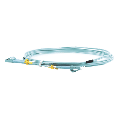 Jumper de Fibra Óptica Multimodo LC-LC duplex 10 G, 50/125 OM3, Color Aqua, 3 Metros UOC-3 UBIQUITI