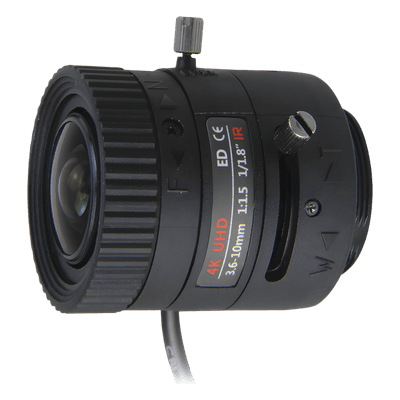 Lente Varifocal / 3.6-10 mm / 4K / Iris Automático DC / Día/Noche / Formato 1/1.8 / Apertura f/1.8 SYS-03610-DIRS SYSCOM