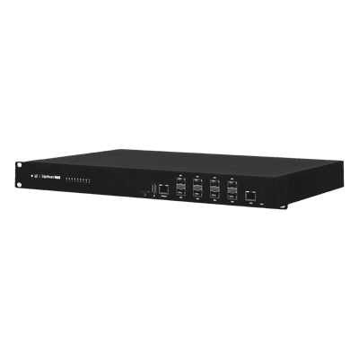 Router Edge / 8 Puertos SFP+ 10 Gbps / 1 Puerto RJ45 Gigabit / Throughput 80 Gbps / 16 Núcleos / 16 GB RAM / Hot-Swappable