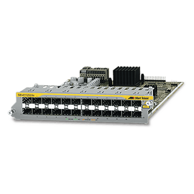 Tarjeta de línea Ethernet / 24 puertos SFP 100/1000X / 48 Gbps switching / 36 Mpps forwarding / 8.1 x 12.3 x 1.6 in AT-SBX81GS24A ALLIED TELESIS