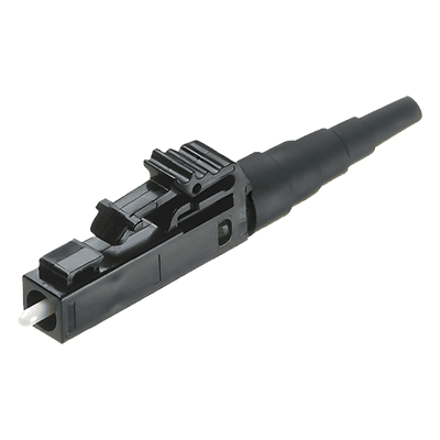 Conector de Fibra Óptica / LC Simplex / Multimodo OM2/OM3/OM4 / Pulido en Campo / 0.1 dB / Negro FLCSMBLY PANDUIT