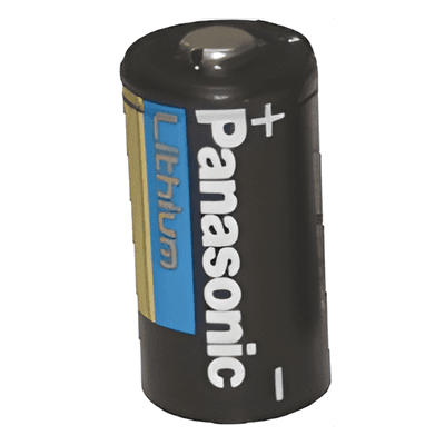 Batería de litio PANASONIC / 3 Vcc /1,550 mAh / Aplicación en transmisores de alarma inalámbricos CR123AP PANASONIC