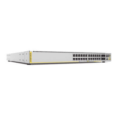 Switch Stackeable Capa 3 / 24 Puertos Gigabit RJ45 / 4 Puertos SFP+ 10G / Fuentes Hot Swap / 128 Gbps / 95.2 Mpps AT-X510DP-28GTX ALLIED TELESIS
