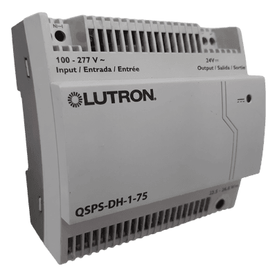 Fuente de Alimentación para Enlace de Control / 24 V CC / 2.5 A / 75 PDU / Entrada 100-277 V~ / Montaje Riel DIN 35 mm QSPSDH175 LUTRON ELECTRONICS