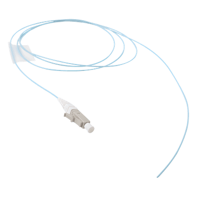 Pigtail de Fibra Óptica / LC Simplex / Multimodo OM3 50/125 / LS0H / Aqua / 1 Metro (3.28 Pies) FP1B-LC5L-01AH SIEMON