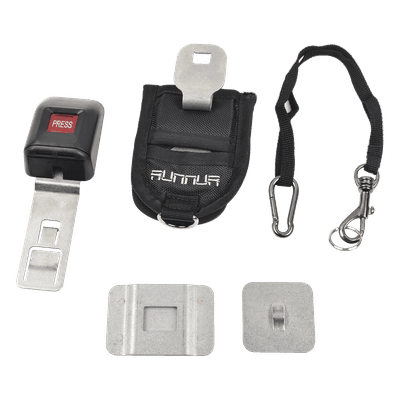 Soporte de Seguridad en Cinturón para Tablets / Acceso <1 Segundo / Adhesivo VHB 90 lbs/pulg² / Hebilla Bloqueable / Cable de Seguridad Incluido RNL-TBC-UK SYSCOM