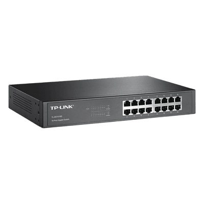 Switch Gigabit no administrable / 16 puertos 10/100/1000 Mbps / 35.7 Mpps / Escritorio o rack TL-SG1016D TP-LINK