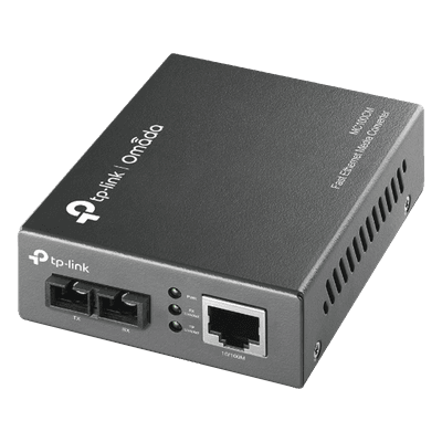 Convertidor de Medios / Fibra Multimodo SC / RJ45 10/100 Mbps / 100 Mbps / Alcance 2 km / Plug and Play MC100CM TP-LINK