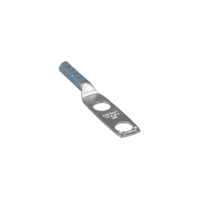 Zapata de Compresión / Calibre 6 AWG / Doble Barreno 3/8" (9.5 mm) / Espaciado 25.4 mm (1") / 35 kV / 90°C LCC6-38D-L PANDUIT
