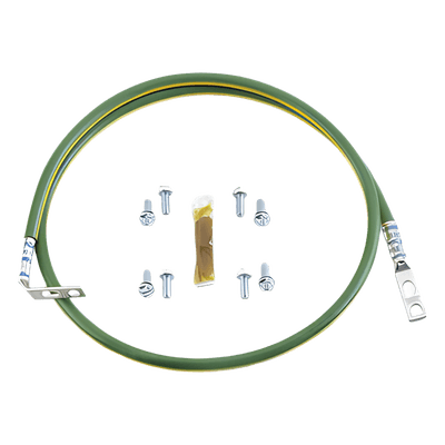 Jumper de Aterrizaje / 6 AWG (16 mm²) / 61 cm (24 in) / Terminal 45° y Recta / Cobre con Antioxidante