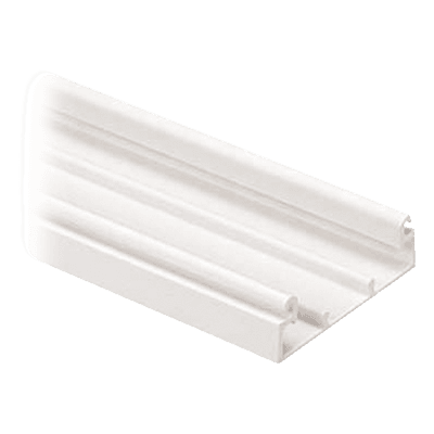 Base para Canaleta / PVC Rígido / 60.3 x 18.5 x 2400 mm / UL94V-0 / Diseño Dos Caras / Color Blanco Mate T45BIW8 PANDUIT