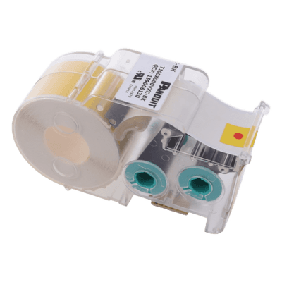 Casete de Etiquetas de Vinilo / Cinta Continua / Negro Sobre Amarillo / 25.4 mm Ancho / 7.6 m Largo (24.93 Pies) / Interior y Exterior T100X000VXC-BK PANDUIT