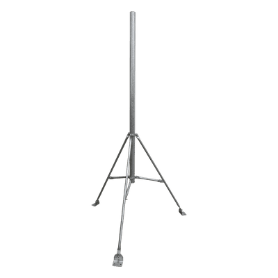 Tripié con Mástil / Tubo 2" / Altura 3 m (9.8 ft) / Acero Galvanizado en Caliente / ASTM A-36 SM-TR3 SYSCOM TOWERS