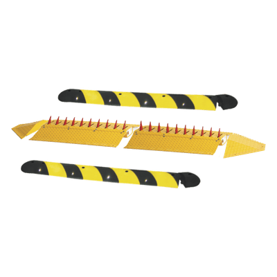 Kit de picos ponchallantas autónomo / Carriles de 7.2 ft / Sin barrera ni cableado / Resortes de activación / Acero 1/4 pulgada 1610-2M-KIT DKS DOORKING