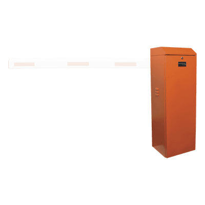 Barrera vehicular izquierda / Soporta brazo de hasta 3 m / Apertura en 1.5 s /Final de carrera ajustable por programación / Movimiento fluido / Diseño elegante color naranja XBF-3000-LN ACCESSPRO