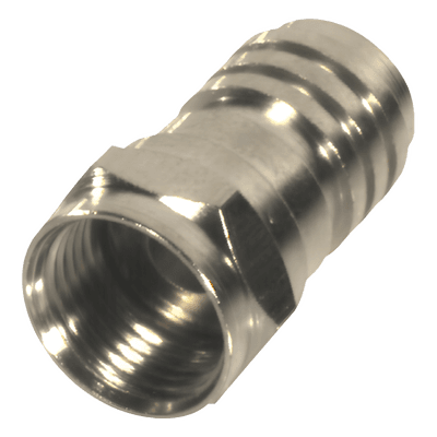 Conector Coaxial F Macho / Plegable / RG-59/U / 75 Ohm / Cuerpo Níquel / 24 mm RFF-1402-D RF INDUSTRIES,LTD