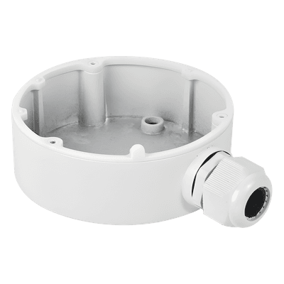 Caja de Conexiones para Mini Domo / Exterior IP66 / Aleación de Aluminio / Carga 4.5 kg / Ø137 x 42 mm DS-1280ZJD-M18-AX SYSCOM VIDEO