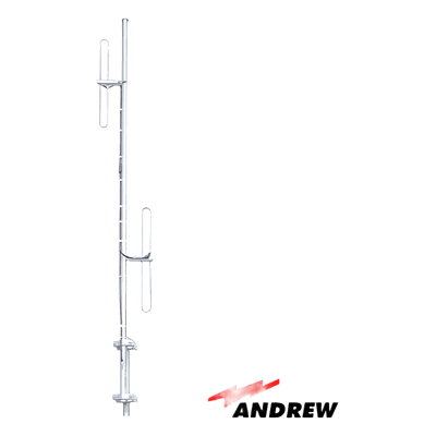 Antena base / 2 dipolos / 150-158 MHz / 3-6 dBi ajustable / 500W / N macho DB222-A ANDREW/COMMSCOPE