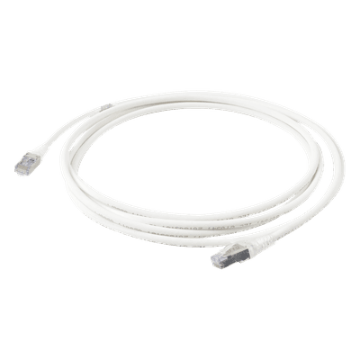 Patch Cord Cat6A Blindado S/FTP / 28 AWG / 3.05 m (10 pies) / Diámetro 5.5 mm / Color Blanco SP6A-S10-02 SIEMON