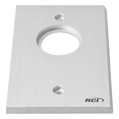 Placa para Interruptor / Aluminio Extruido 1/4' / Bordes Biselados / Anodizado Pulido / Compatible Cajas Estándar 960MAX28 RCI - DORMAKABA