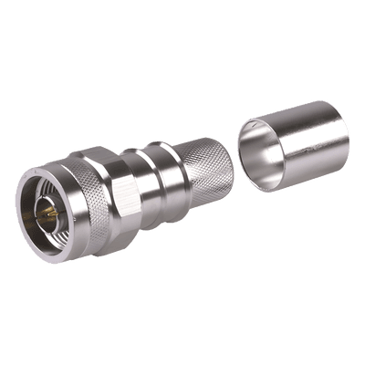 Conector Coaxial N Macho / Plegable / Pin Cautivo No Soldable / 50 Ohm / Para Cable LMR600, LP600 EZ-600-NM-HX Times Microwave