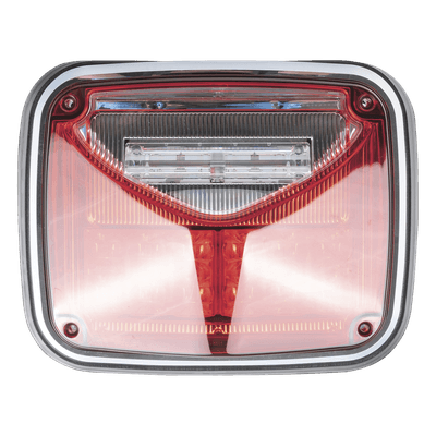 Luz de Advertencia LED / 8 X 6" / Color Rojo / Luz de Trabajo Blanca 12 W / 11 Patrones de Destello / IP67 / 12-30 VCC XLTE1755R EPCOM INDUSTRIAL SIGNALING