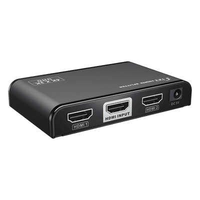 Divisor (Splitter) HDMI 4K de 1 entrada a 2 salidas / Soporta 4K×2K / HDMI 2.0 / HDCP 2.2 / HDMI 3D / Longitud del cable de Entrada ≤30m, Salida ≤25m / Divide 1 Entrada de video HDMI a 2 Salidas de Video HDMI (Simultaneas). TT-312-V2.0 EPCOM TITANIUM