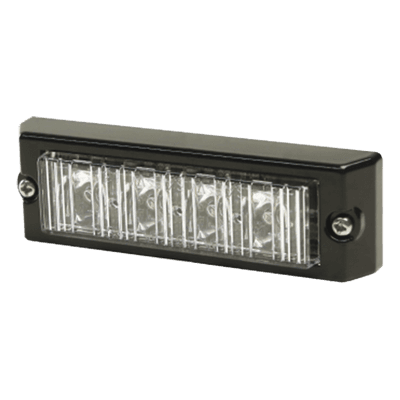 Luz Auxiliar / 4 LEDs Bicolor Ultra Brillantes / 21 Patrones de Destello / 12-24 VCC / 0.7 A / Uso Interior y Exterior X3704-BW ECCO