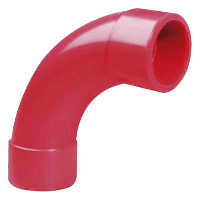 Codo de Radio Curvo 90° / 3/4" (0.874" ID / 22.1 mm) / CPVC Ignífugo / UL Listed / NFPA 13, 13R, 14 / Espacios Confinados RP-5215 SAFE FIRE DETECTION INC.