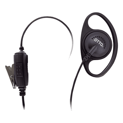 Micrófono-Audífono Tipo Anillo / Cable 40 lbs Resistencia / PTT Integrado / Compatible Kenwood NX/TK Series E1-ET2KA131 OTTO
