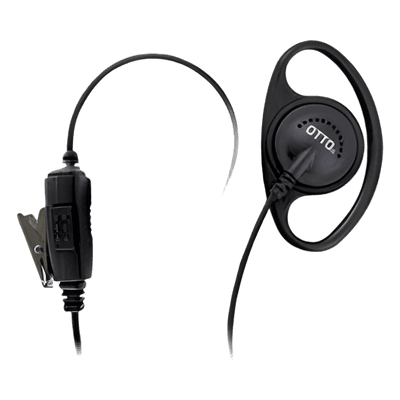 Micrófono-Audífono tipo Anillo / 40 lbs resistencia radio / 20 lbs audífono / Compatible Motorola EP450, DEP450, CP200D, XPR3000 y Hytera TC500/600/700 E1-ET2MS131 OTTO