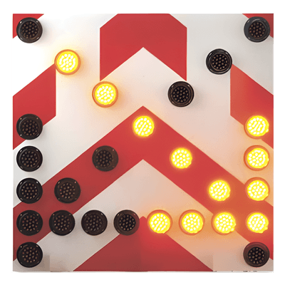 Tablero de señalización LED / 1200x1200 mm (3.9x3.9 ft) / 27 LEDs ámbar y rojo / 300 m visibilidad / -20°C a 70°C BOARDTRAFIC AccessPRO