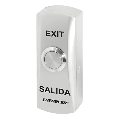 Botón de Metal / Resistente al Vandalismo / Montaje Superficial con Caja Posterior / Push Boton / Relevador NO / COM / NC PB5318SQ ENFORCER SECOLARM