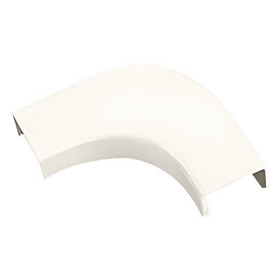 Curva de radio controlado / ABS / UL94V-0 FT4 / 0 a 50°C / Blanco Mate / Para canaleta LD3