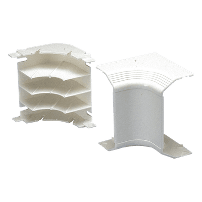 Esquinero Interior para Canaleta / PVC Rígido / Doble Cara / Radio de Curvatura 1 in / UL94V-0 / Blanco Mate T70ICIW PANDUIT