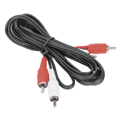 Cable RCA Macho a Macho de 2 Metros de Longitud / Aplicaciones de Audio y Video Optimizado para HD TT2RCA2M EPCOM TITANIUM
