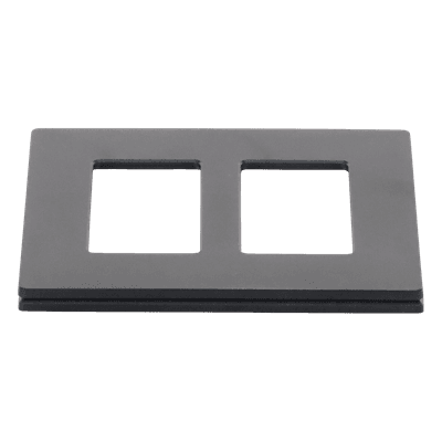 Placa de Pared / 2 Espacios / Diseño sin Tornillos Visibles / Acabado Satinado Midnight / Compatible Atenuadores y Controles Lutron SC2MN LUTRON ELECTRONICS