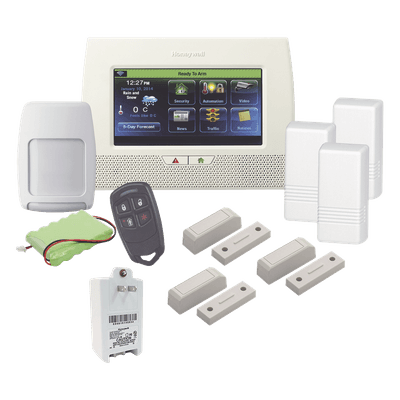 Kit de alarma inalámbrico / Panel pantalla táctil 7" / 3 contactos magnéticos / Sensor de movimiento / Control remoto / Z-Wave L7000LAK HONEYWELL HOME RESIDEO