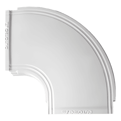 Curva Horizontal / Aluminio Inyectado SAE 305 / Pintura Electrostática 60-100 μm / -20°C a +180°C / 0.489 kg THR40-CHO THORSMAN